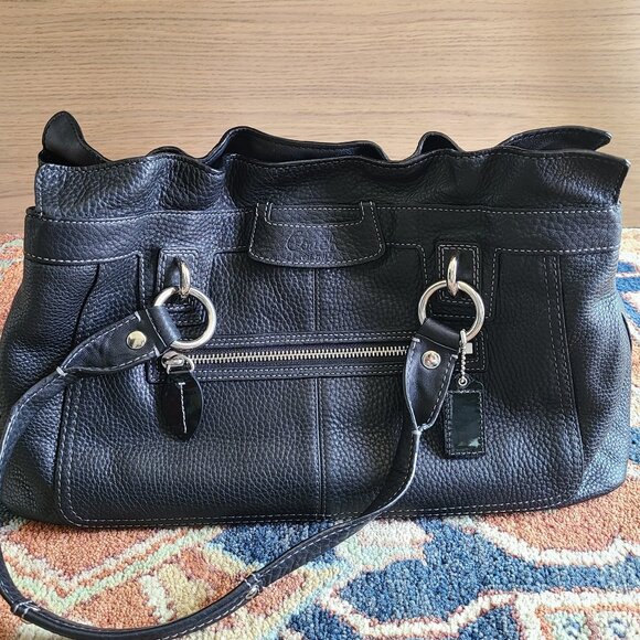 Mint Condition Y2K Coach Penelope Pebbled Black Leather  Satchel/Handbag - Picture 2 of 6